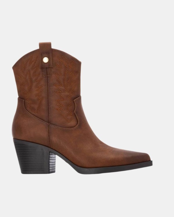 Botins Cowboy Baixos Mulher XTI Castanho 144305
