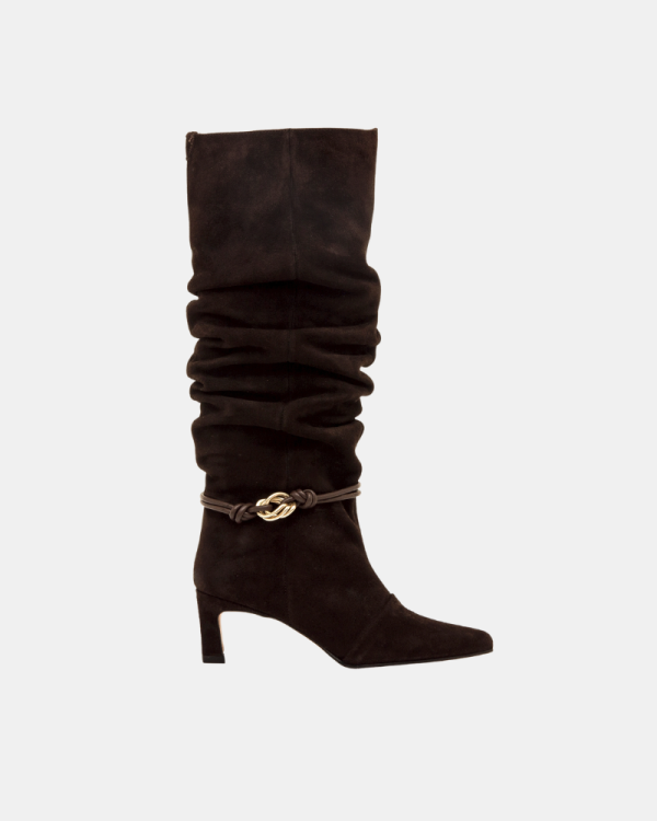 Botas Altas de Mulher MUSTANG Castanhas 55992