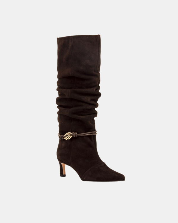 Botas Altas de Mulher MUSTANG Castanhas 55992