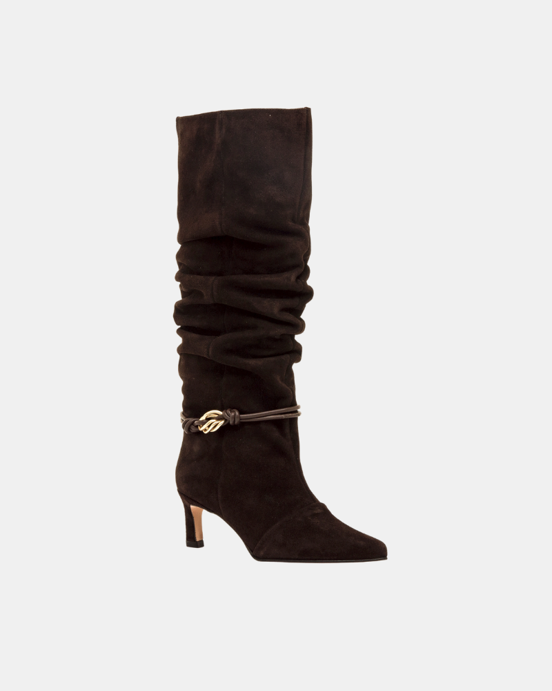 Botas Altas de Mulher MUSTANG Castanhas 55992