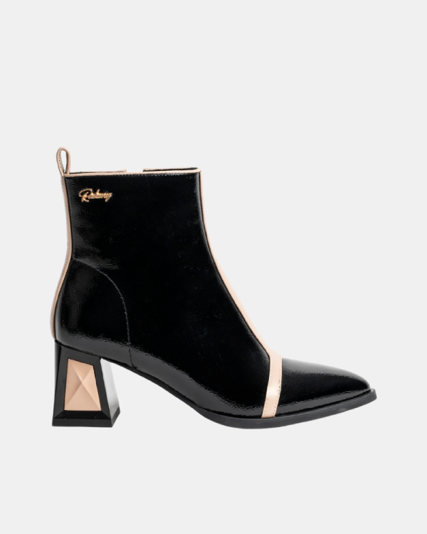 Botins Baixos Mulher RockAway Pretos 84658