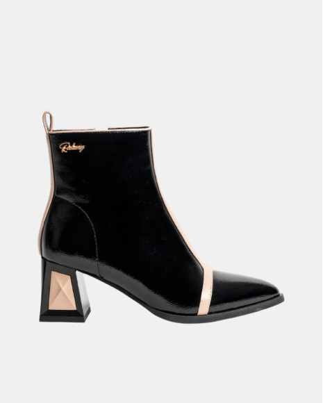 Botins Baixos Mulher RockAway Pretos 84658