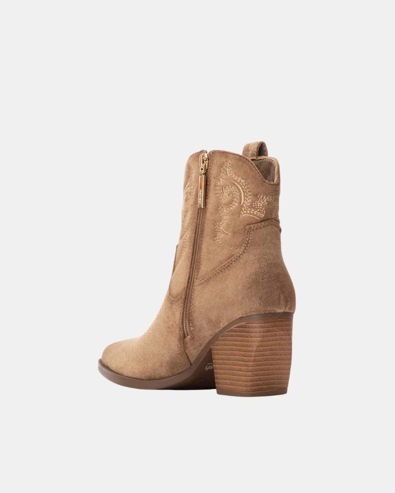 Botins Cowboy Baixos Mulher REFRESH Bege 173014