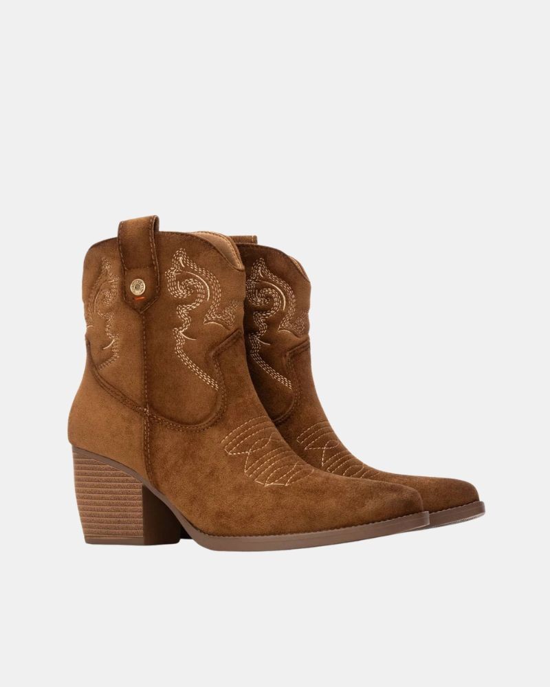 Botines Cowboy Bajos Mujer REFRESH Marrón 173014