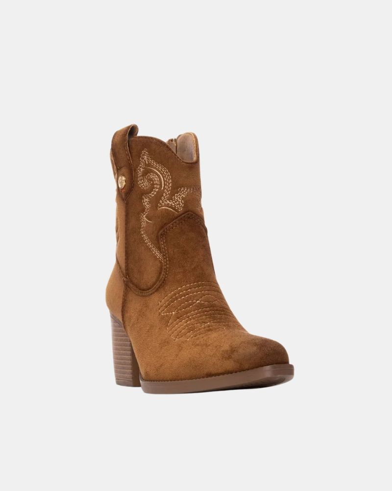 Botines Cowboy Bajos Mujer REFRESH Marrón 173014
