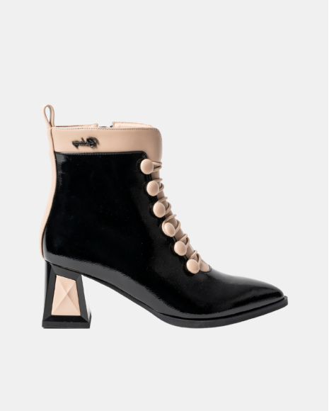 Botins Baixos Mulher RockAway Pretos 84659