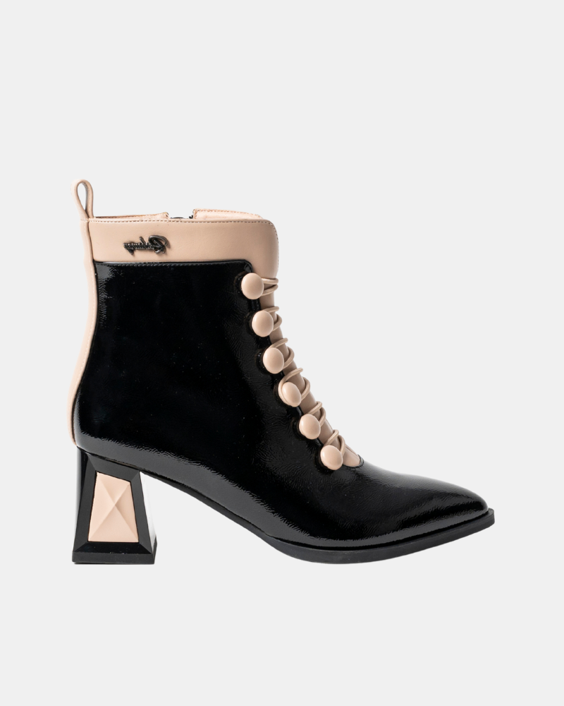 Botins Baixos Mulher RockAway Pretos 84659
