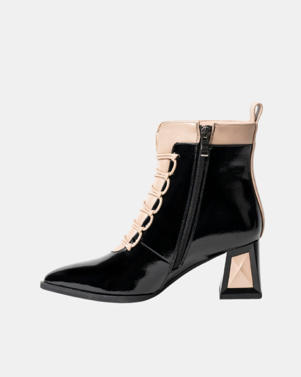 Botins Baixos Mulher RockAway Pretos 84659