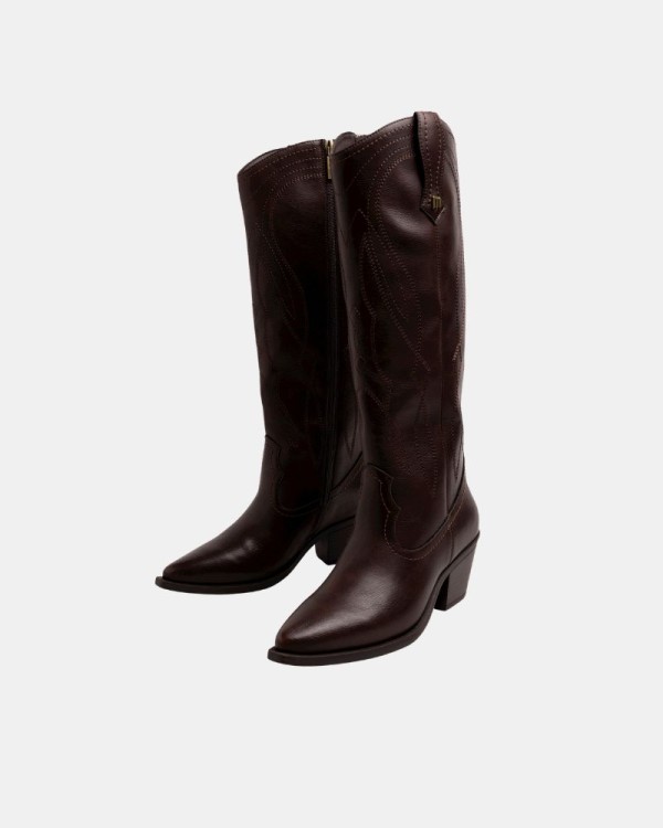 Botas Altas Cowboy Mujer MUSTANG Marrón 55349