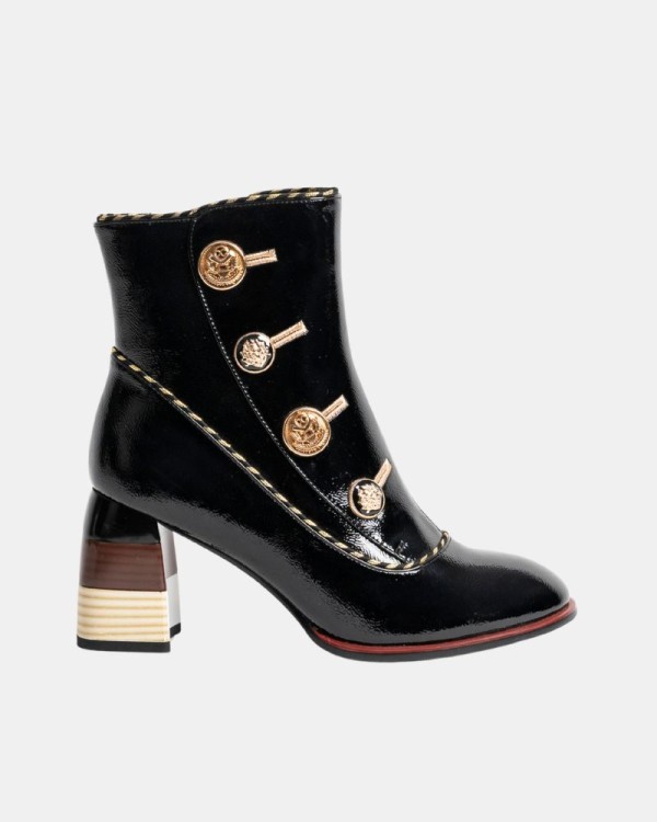 Botins Baixos Mulher RockAway Preto 84687