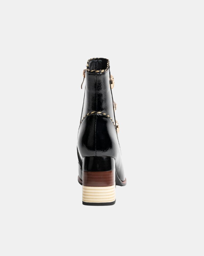 Botins Baixos Mulher RockAway Preto 84687