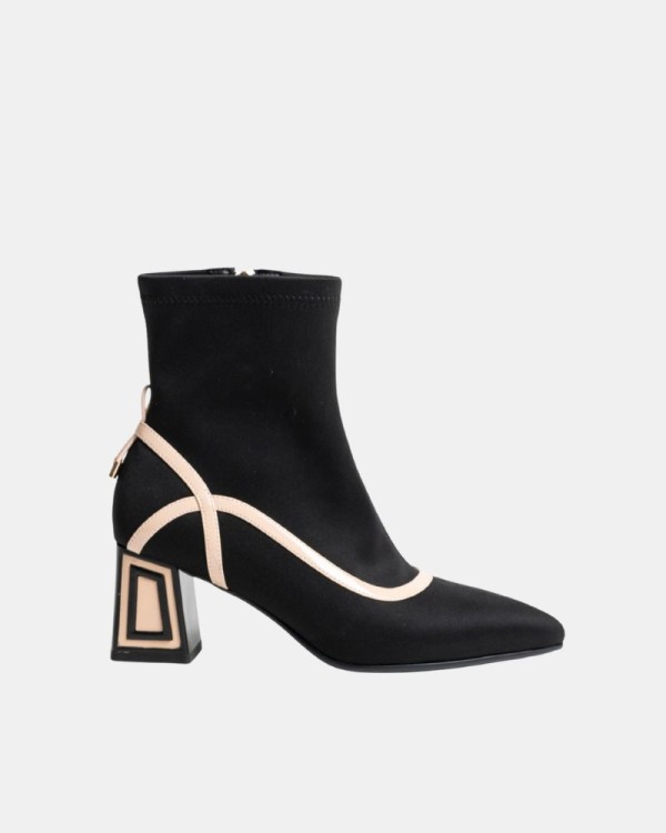 Botins Baixos Mulher RockAway Pretos 84728