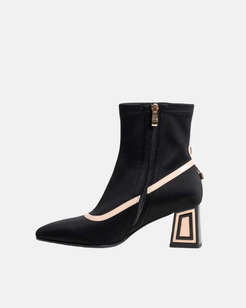 Botins Baixos Mulher RockAway Pretos 84728
