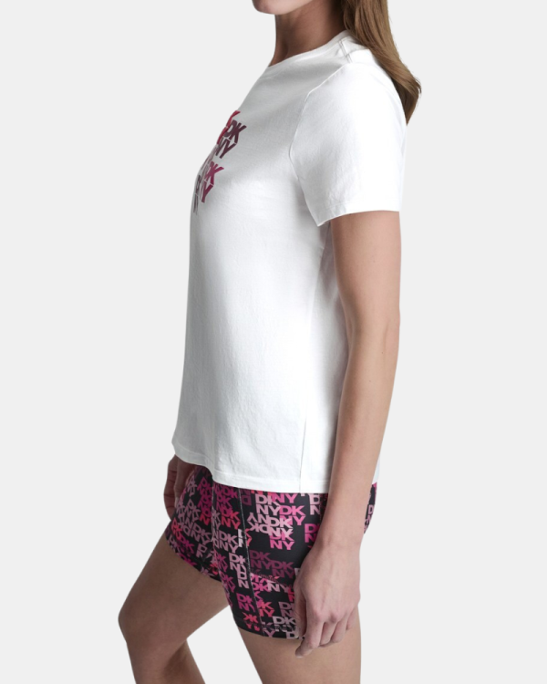 Camisetas Manga corta Mujer DKNY Blanco DP6T1760