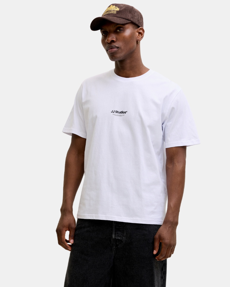 Camisetas de manga curta Homem JACK AND JONES Branco 12278787 SOHO