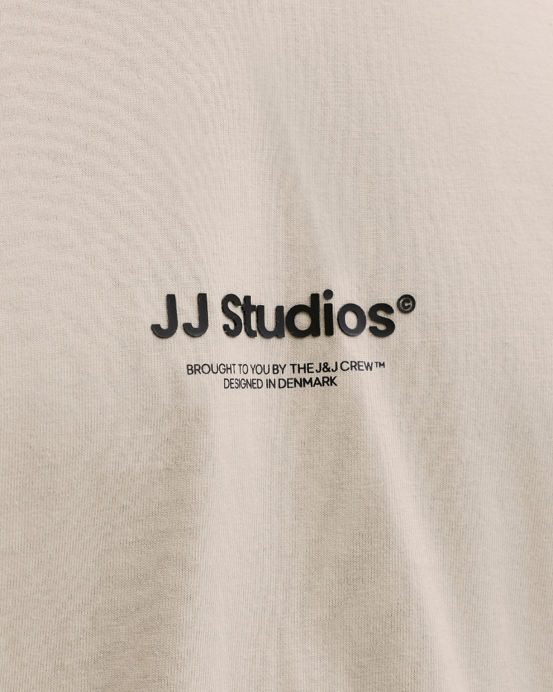 Camisetas de manga curta para homem JACK AND JONES Bege 12278787 SOHO