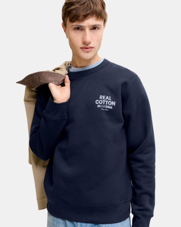 Jersey Manga larga Hombre JACK AND JONES Azul 12299443 DOVER