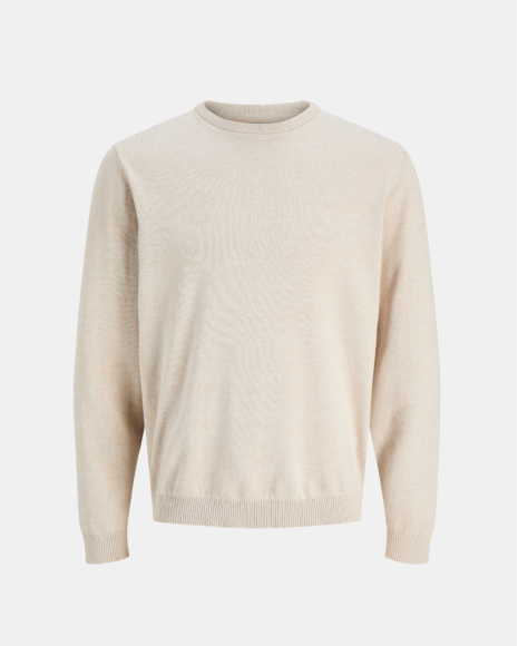 Jersey Manga larga Hombre JACK AND JONES Beige 12137190 BASIC