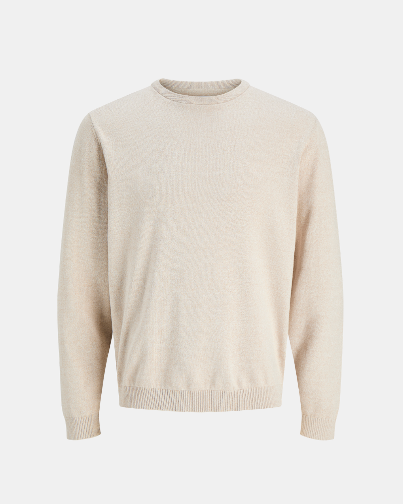 Jersey Manga larga Hombre JACK AND JONES Beige 12137190 BASIC
