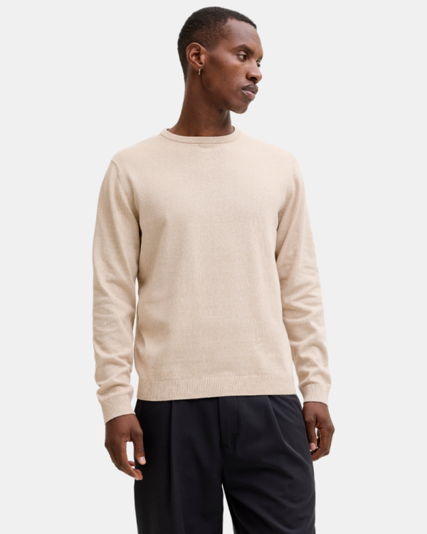 Jersey Manga larga Hombre JACK AND JONES Beige 12137190 BASIC