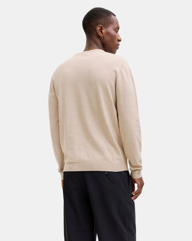 Jersey Manga larga Hombre JACK AND JONES Beige 12137190 BASIC