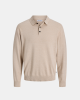 Jersey Manga larga Hombre JACK AND JONES Beige 12298384 BASIC