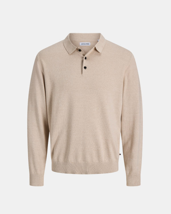 Jersey Manga larga Hombre JACK AND JONES Beige 12298384 BASIC