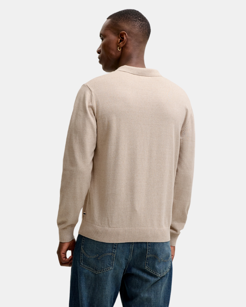 Jersey Manga larga Hombre JACK AND JONES Beige 12298384 BASIC