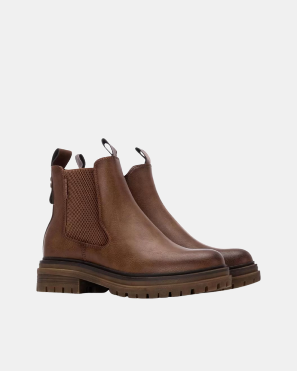 Botines Chelsea Bajos Mujer REFRESH Taupe 172921