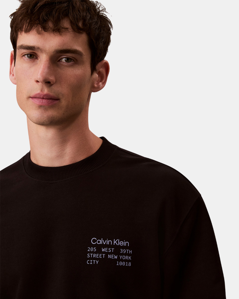 Sudaderas Sin capucha Hombre CALVIN KLEIN Negro LV04RE254GUB1