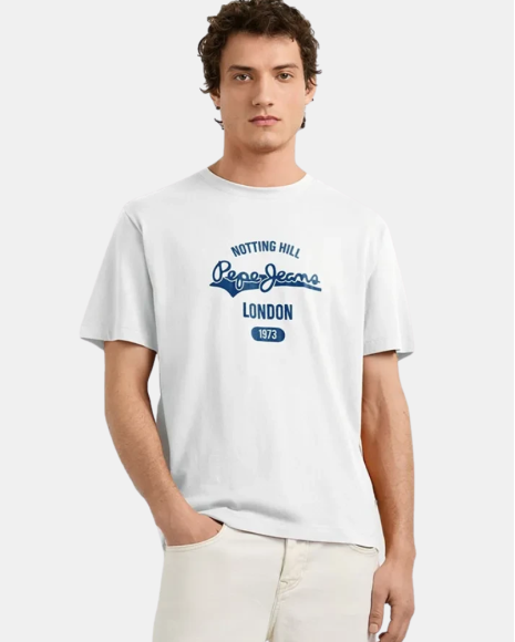 Camisetas Manga corta Hombre PEPE JEANS Blanco PM5010405 JIMMY TEE