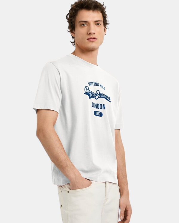 Camisetas Manga corta Hombre PEPE JEANS Blanco PM5010405 JIMMY TEE