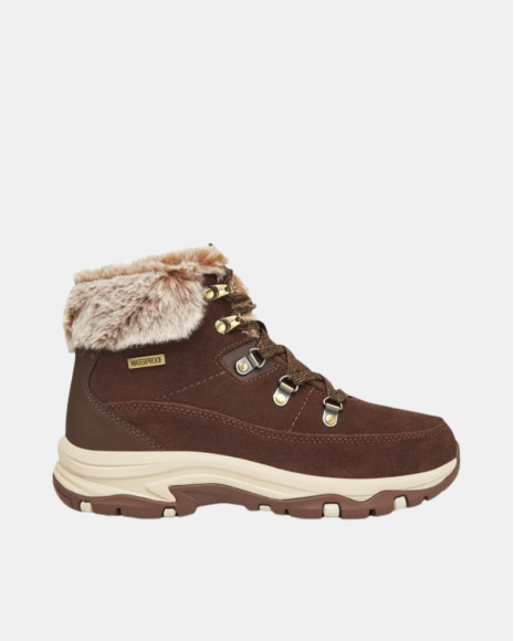 Botins Botas Mulher SKECHERS Castanho 167882 IMPERMEÁVEL