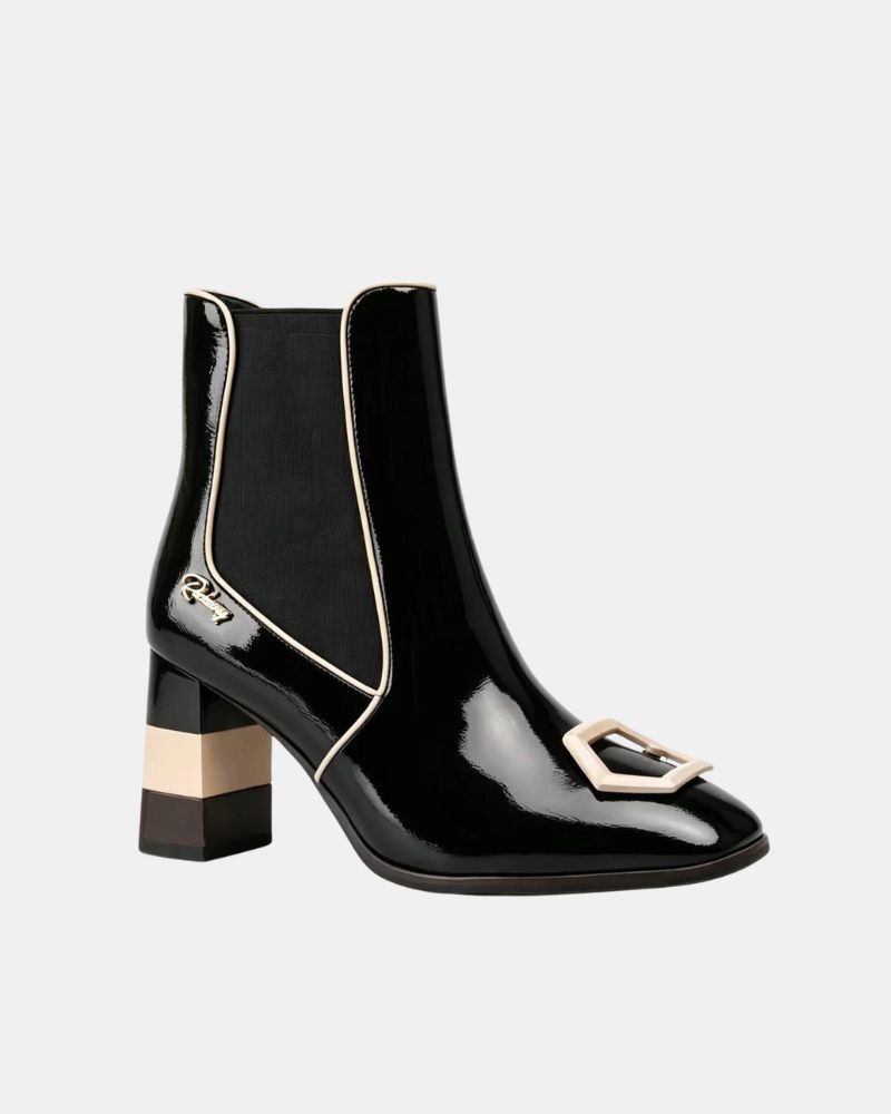 Botins Baixos Mulher RockAway Preto 85011