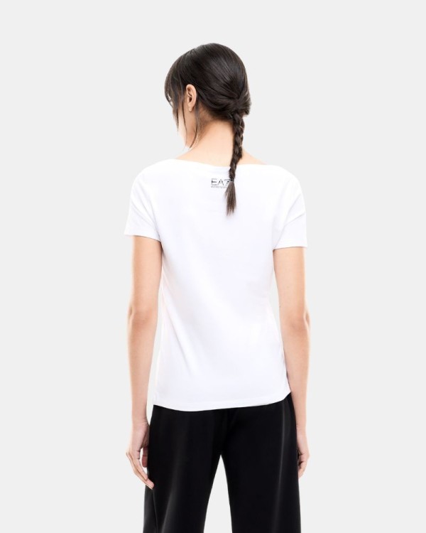 Camisetas Manga corta Mujer EA7 Blanco 7W001444 AF10373