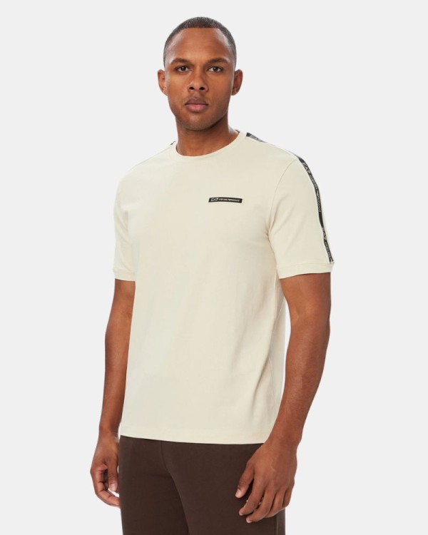 T-shirts de manga curta para homem EA7 Bege 7M002189 AF10373