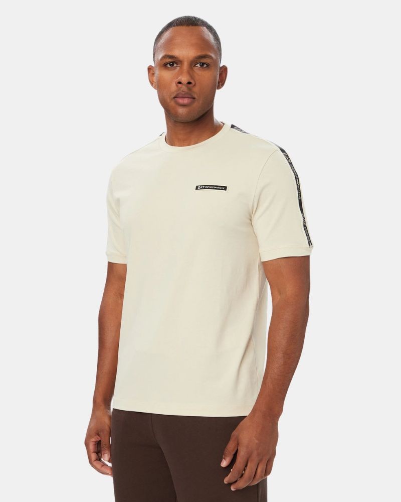 T-shirts de manga curta para homem EA7 Bege 7M002189 AF10373