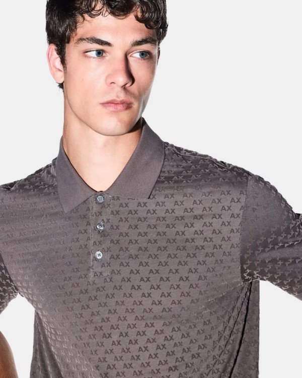 Camisetas Manga curta Polos Homem ARMANI EXCHANGE Castanho XM002905 AF10356