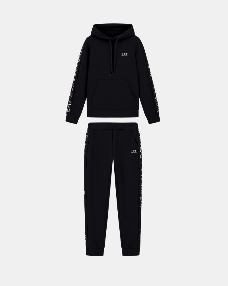 Calças Jaqueta Sweat com Capuz Fato de Treino Mulher EA7 Preto 7W000789 AF18880
