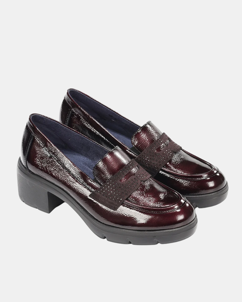 Zapatos Mocasines Mujer FLUCHOS Rojo F2517