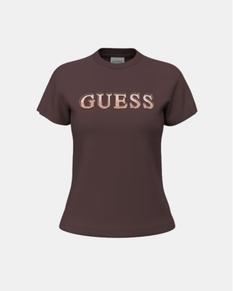 Camisetas Manga corta Mujer GUESS Marrón V6BI06 K6273