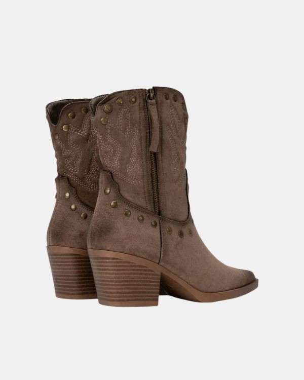 Botines Cowboy Bajos Mujer XTI Taupe 146507