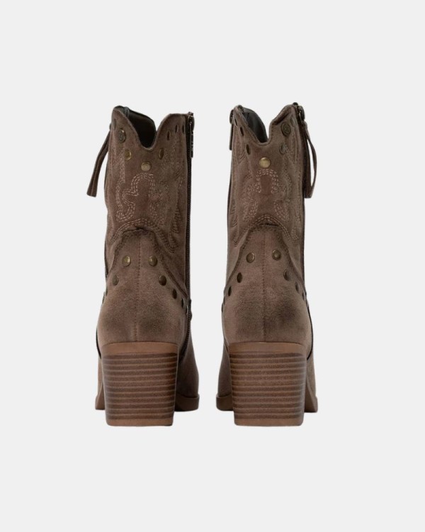 Botines Cowboy Bajos Mujer XTI Taupe 146507