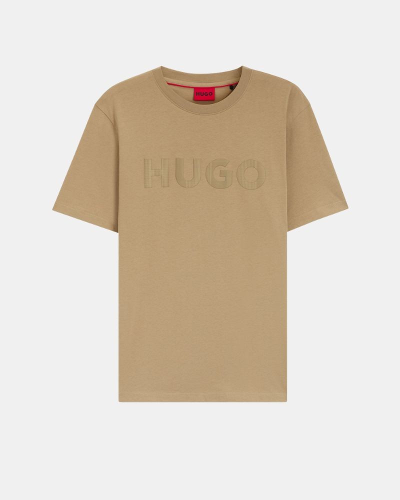 Camisetas de manga curta para homem HUGO bege 50564790 DULIVIO