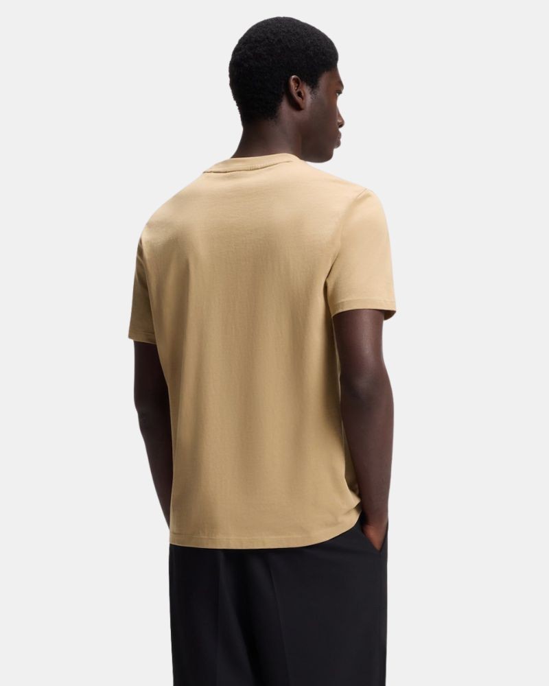 Camisetas de manga curta para homem HUGO bege 50564790 DULIVIO