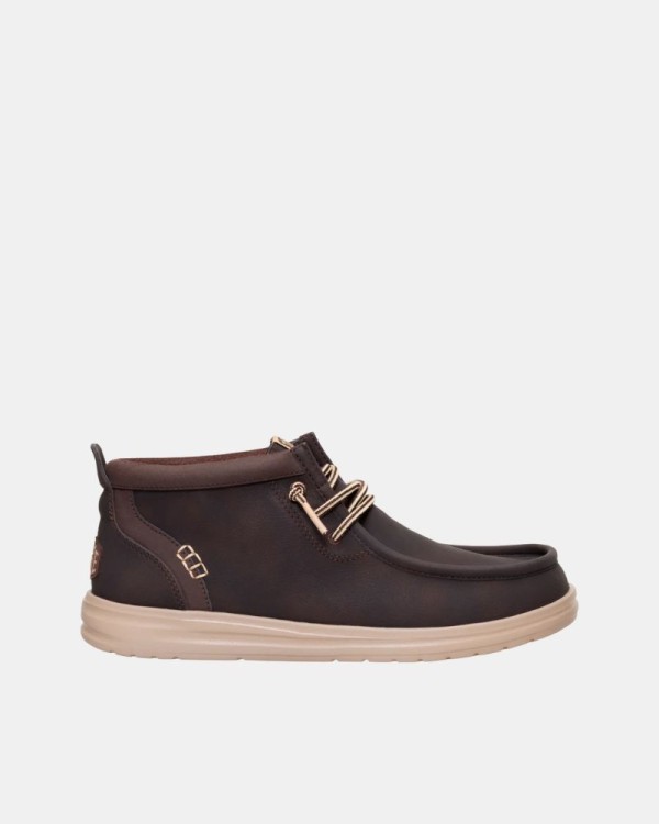 Botines Bajos Hombre HEY DUDE Marrón 42051 WALLY MID CLASSIC