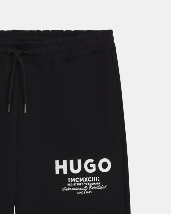 Pantalones Largos Chándal Hombre HUGO Negro 50510734 NEVEZ