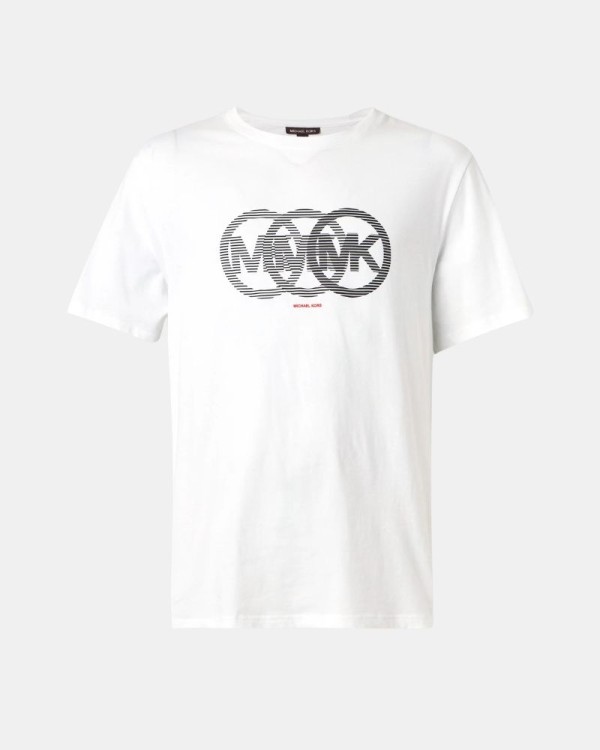 Camisetas Manga curta Homem MICHAEL KORS Branco CT6531IFV4 SPLIT VICTORY LOGO