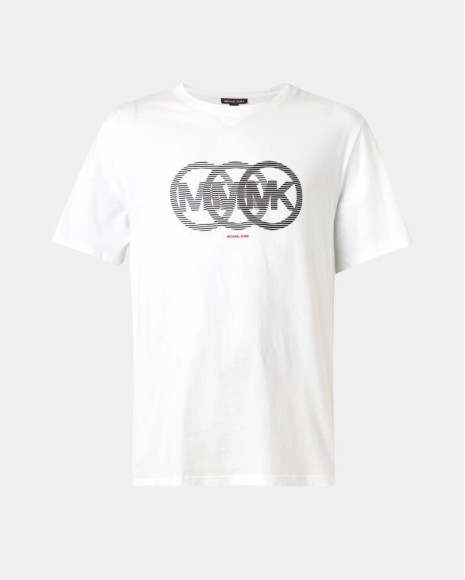 Camisetas Manga curta Homem MICHAEL KORS Branco CT6531IFV4 SPLIT VICTORY LOGO