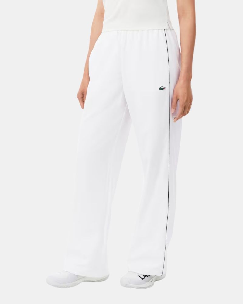 Pantalones Largos Chándal Mujer LACOSTE Blanco XF6619